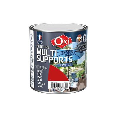 OXI Peinture multi supports top 3+ rouge vif mat ral 3020 0.5l