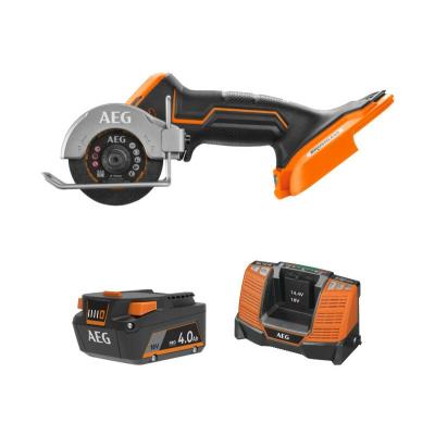 AEG Pack  18V - Mini scie multi-mat&eacute;riaux Brushless - Batterie 4.0 Ah - Chargeur