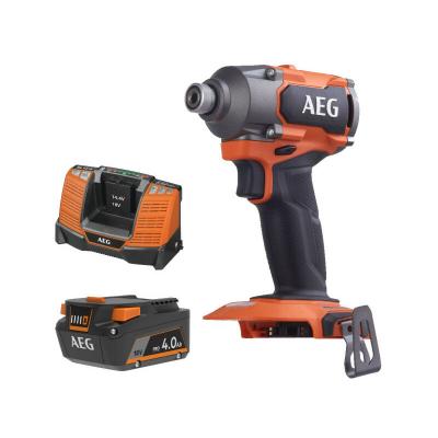 AEG Pack 18V - Visseuse &agrave; chocs Brushless 350 Nm - Batterie 4.0 Ah - Chargeur