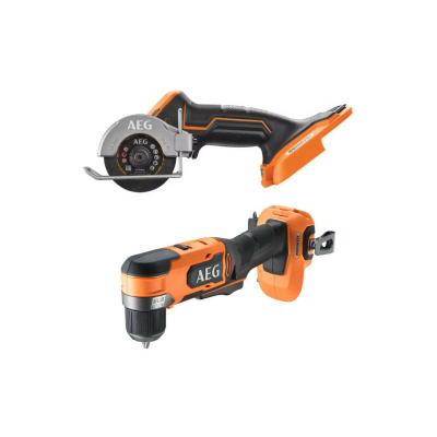 AEG Pack  Perceuse-visseuse d'angle - Mini scie multi-mat&eacute;riaux - 18 V - Subcompact - Brushless