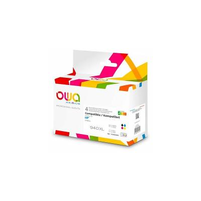 OWA  Cartouche d'encre remanufactur&eacute;e compatible HP 940XL C2N93AE - Pack 4 couleurs