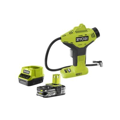 RYOBI Pack compresseur  18V One Plus R18PI-0 - 1 batterie 2.5Ah LithiumPlus - chargeur rapide 2.0Ah RC18120-125