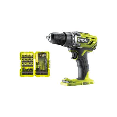 RYOBI Pack  - Perceuse-visseuse R18DD3-0 - 18V One+ sans batterie ni chargeur - Coffret empilable impact  38 accessoires per&ccedil;age-vissage-boulonnage RAK38DSDI2 