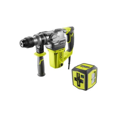 RYOBI  - Pack Perforateur Burineur sdsplus - 1050W - RSDS1050-K - Laser croix verte - 15m de port&eacute;e - RBCLLG1