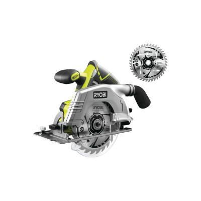 RYOBI Pack  - Scie circulaire R18CS-0 - 18V One+ - sans batterie ni chargeur - Lame ultra fine CSB165A1 