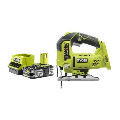RYOBI  - Pack Scie sauteuse pendulaire 18V One+ R18JS-0 - 1 Batterie 2.5Ah - 1 Chargeur rapide RC18120-125