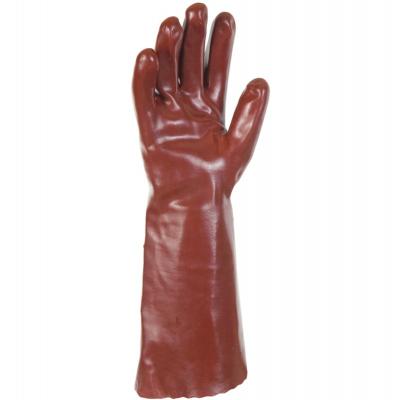 SINGER SAFETY Gants De Manutention En Pvc Rouge De 40 Cm Et De Taille 9