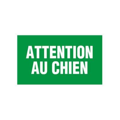 NOVAP Panneau  rigide en polystyr&egrave;ne Attention au chien - Rigide 330x200mm
