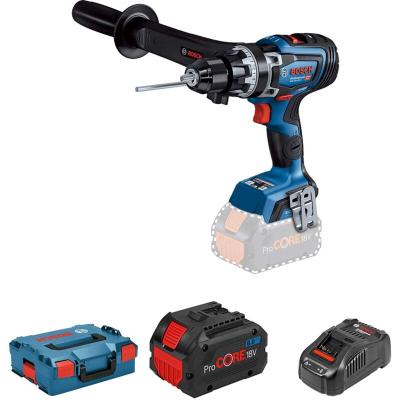 BOSCH PROFESSIONAL Bosch Gsb 18v-150 C 2x8.0 Pc+gal1880 L-boxx Hammer Drill Argent&eacute;