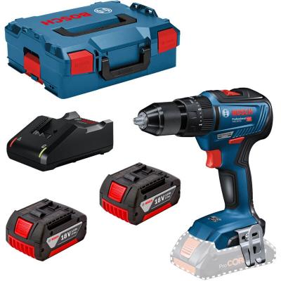 BOSCH PROFESSIONAL Bosch Gsb 18v-55+2x3.0ah+gal18v-20+l-boxx Hammer Drill Argent&eacute;