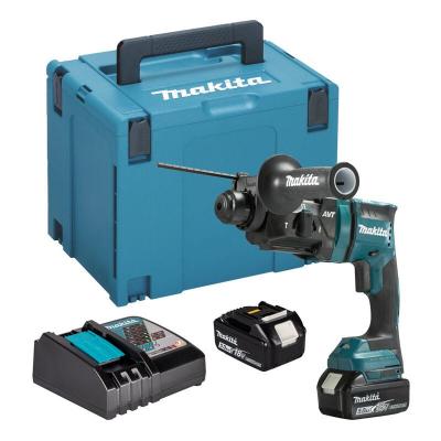 MAKITA Perfo-burineur SDS-Plus 18V lxt 1,7 j (2x5,0 Ah) en makpac  DHR182RTJ