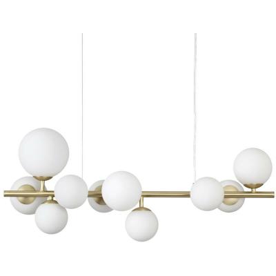 IDEAL LUX  Perlage suspension L81&nbsp;cm laiton/blanc