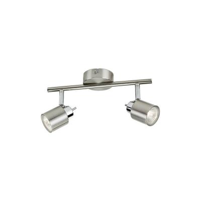 PHILIPS  - Plafonnier ajustable 2 spots - GU10 - m&eacute;tal - 93501 - Chrome