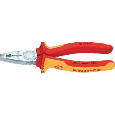 KNIPEX Pince universelle Longueur 180 mm isol&eacute;e par immersion vde 60 hrc