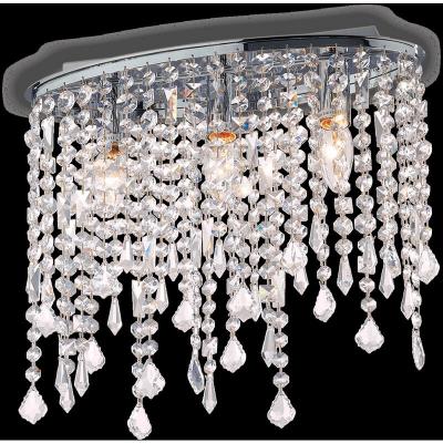 IDEAL LUX  Rain Clear - Plafonnier &agrave; 3 ampoules, petit, chrome, E14