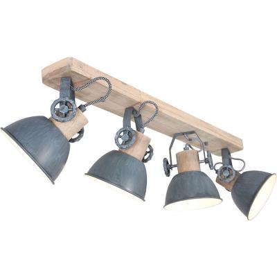 STEINHAUER Mexlite Gearwood plafonnier Gris cm de largeur dimmable r&eacute;glable