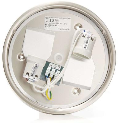 LINDBY  Flavi plafonnier salle bain, &Oslash; 23&nbsp;cm nickel