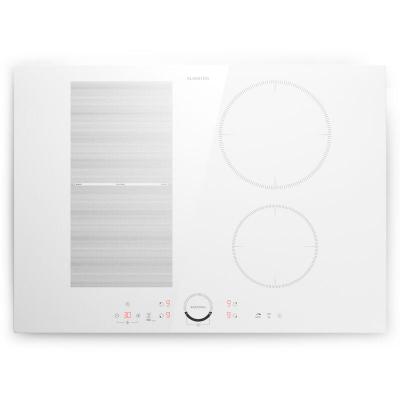 KLARSTEIN  delicatessa Plaque de cuisson encastr&eacute;e &agrave; induction 4 zones 7000w vitroc&eacute;ramique Blanc 