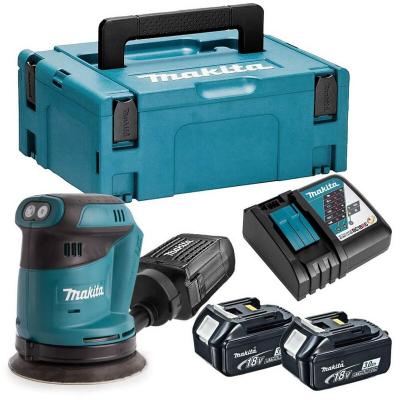 MAKITA Ponceuse excentrique 18V LXT (2x3,0 Ah) en MAKPAC -  DBO180RFJ