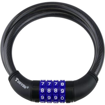 PRIMEMATIK C&acirc;ble en acier avec cadenas pour v&eacute;lo 12x800mm combinaison