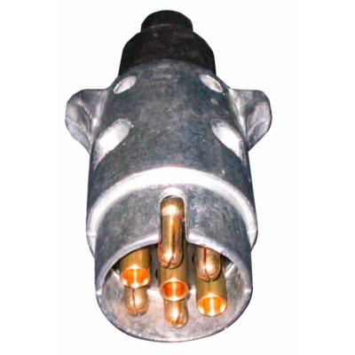  Prise remorque - universelle - 12V - 7 plots - aluminium 