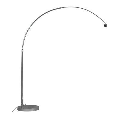 QAZQA Lampe &agrave; arc moderne chrome r&eacute;glable sans abat-jour