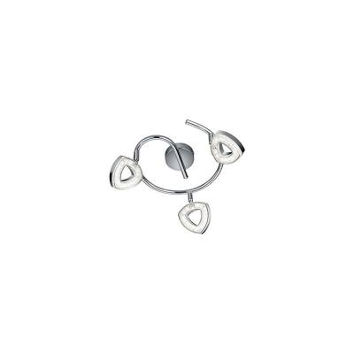RL Plafonnier tours chrom&eacute; 3x4w smd led