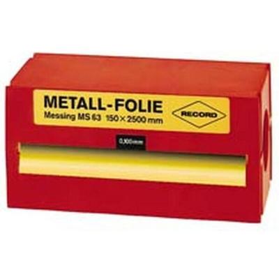RECORD Vogel Rouleau De Sangle Calibr&eacute;e Laiton 2.5 M X 150 Mm 0.2 Mm