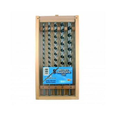 LEMAN Coffret de 5 m&egrave;ches charpente bois 235 mm - 307.500.05 - 