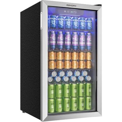 R&eacute;frig&eacute;rateur &agrave; boissons EUHOMY 90L,mini-r&eacute;frig&eacute;rateur pour 126 ,pour la maison, le bar ou le bureau