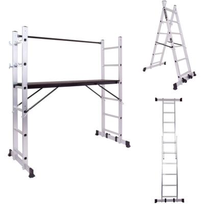 BOUDECH  - RIG-100 &Eacute;chelle multifonction avec &eacute;chafaudage et plateforme antid&eacute;rapante avec rampe