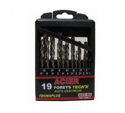 RISS Coffret de 19 forets HSS N&deg;2 TecnX  - 3086VB01