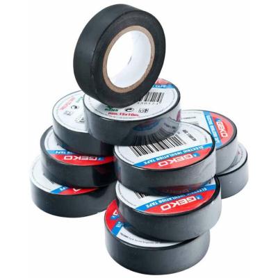 GEKO  - Ruban adh&eacute;sif noir 10 rouleaux 15mm x 10m Geco - Noir