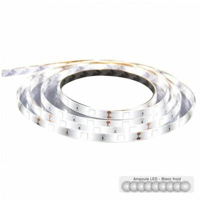 ATMOSPHERA Ruban LED t&eacute;l&eacute;command&eacute; - 500 x 1 x 0.4 cm - Blanc