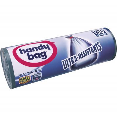 HANDY BAG  Sac Poubelle, Le 1 Rouleau de 10 Sacs, 130L
