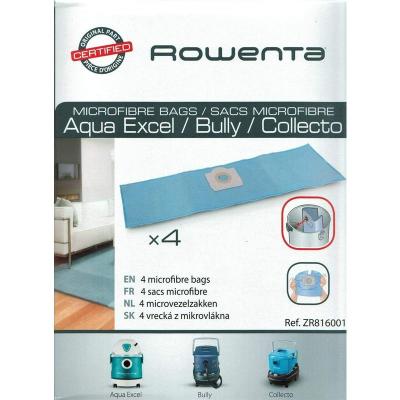 ROWENTA Lot de 4 sacs microfibre collecto wet & dry (195269-44492) aspirateur zr816001, calor