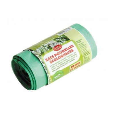ECODIS La Droguerie Ecologique Rouleau 30 Sacs Poubelle &Eacute;co-Plastiques 30 L