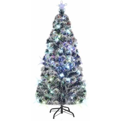 Arbre de No&euml;l artificiel et support/LED 210 cm Fibre optique
