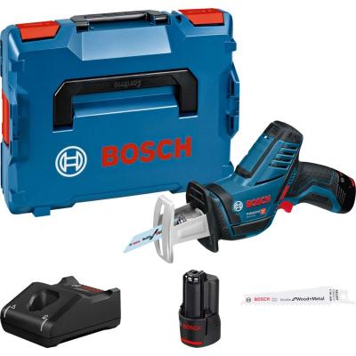 BOSCH Scie sabre sansfil  GSA 12V14 12 V 2 batteries 30 Ah chargeur coffret LBoxx