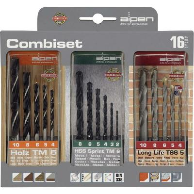 ALPEN  machines &agrave; bois CV-diam&egrave;tre : 4&ndash;10 mm ruko-Long-Life 2&ndash;8 mm, 16 pi&egrave;ces, 801003100