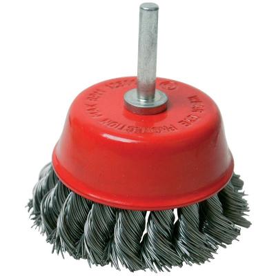 SILVERLINE Brosse boisseau &agrave; fils torsad&eacute;s - 75 mm 