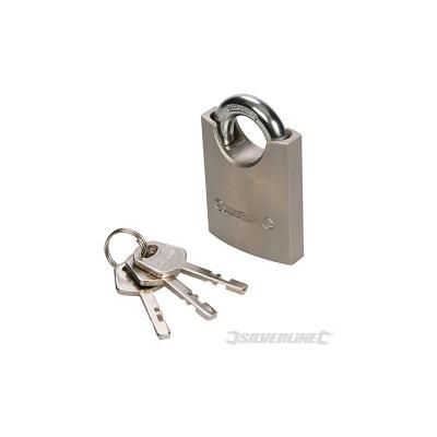 SILVERLINE  - cadenas en acier &agrave; anse int&eacute;gr&eacute;e 50 mm 298532