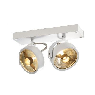 SLV Kalu, 2 spots, qpar111 plafonnier, blanc mat. es111, max. 2x75w