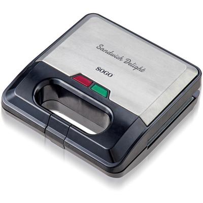  Sogo - Appareil &agrave; croque monsieur 3 plaques interchangeables - 750W