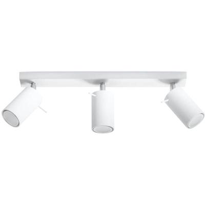 SOLLUX LIGHTING OZAIA Plafonnier 3 lampes design RANDY - acier - blanc