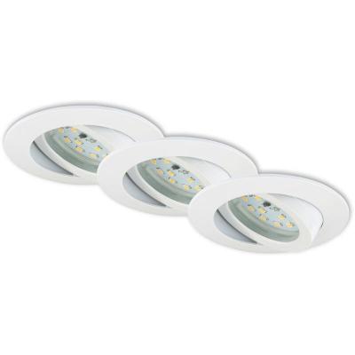 BRILONER Spot LED encastrable LED int&eacute;gr&eacute;e 7232-036 blanc chaud 16.5 W blanc set de 3