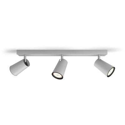 PHILIPS Triple projecteur d'int&eacute;rieur  - pour LED GU10 - m&eacute;tal - 93521
