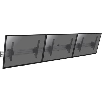 KIMEX Support mural menu board pour 3 &eacute;crans tv 45''-50'' - Noir