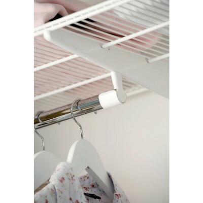 Support barre de penderie - pour syst&egrave;me suspendu - blanc ELFA