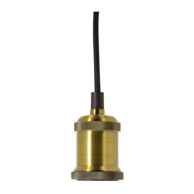 XANLITE Suspension &agrave; douille dor&eacute;e pour ampoule &agrave; culot E27 